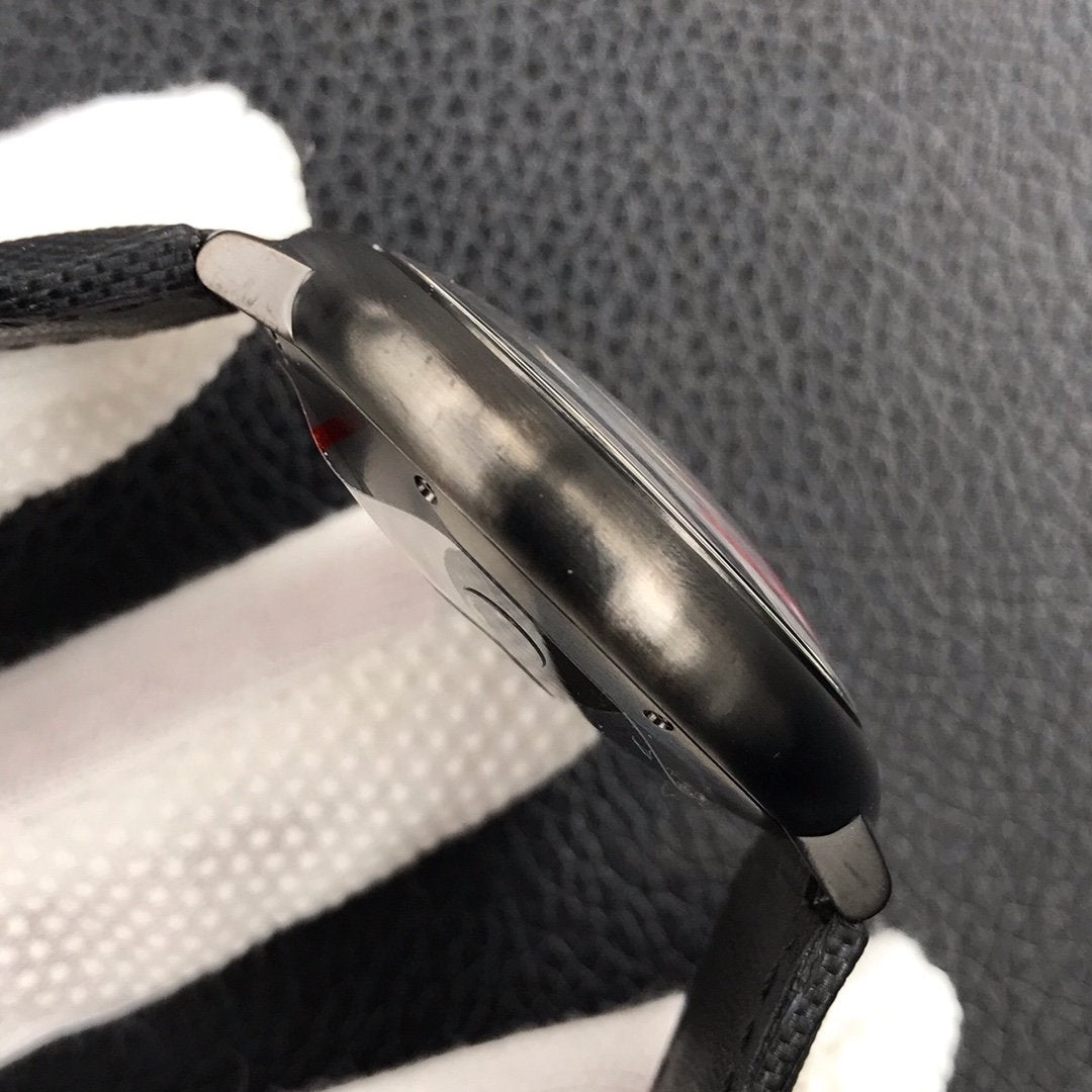 CARTIER BALLON BLEU DATE 42MM AUTOMATIC STEEL PVD CASE BLACK DIAL