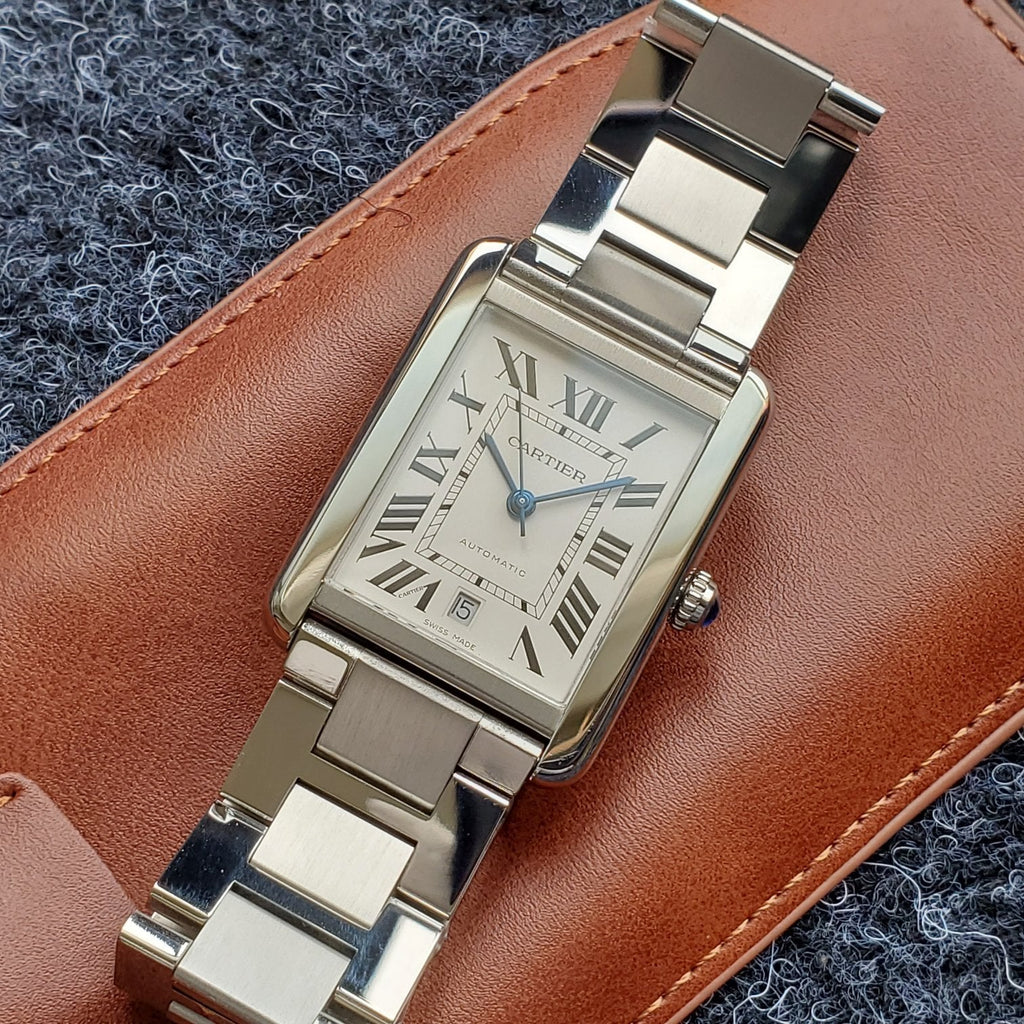 CARTIER TANK SOLO XI 5200028 STAINLESS STEEL WHITE DIAL