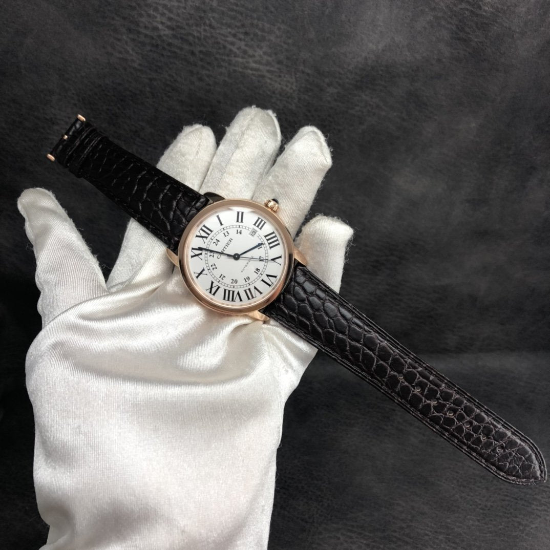 CARTIER RONDE SOLO 36MM LARGE YELLOW GOLD STEEL