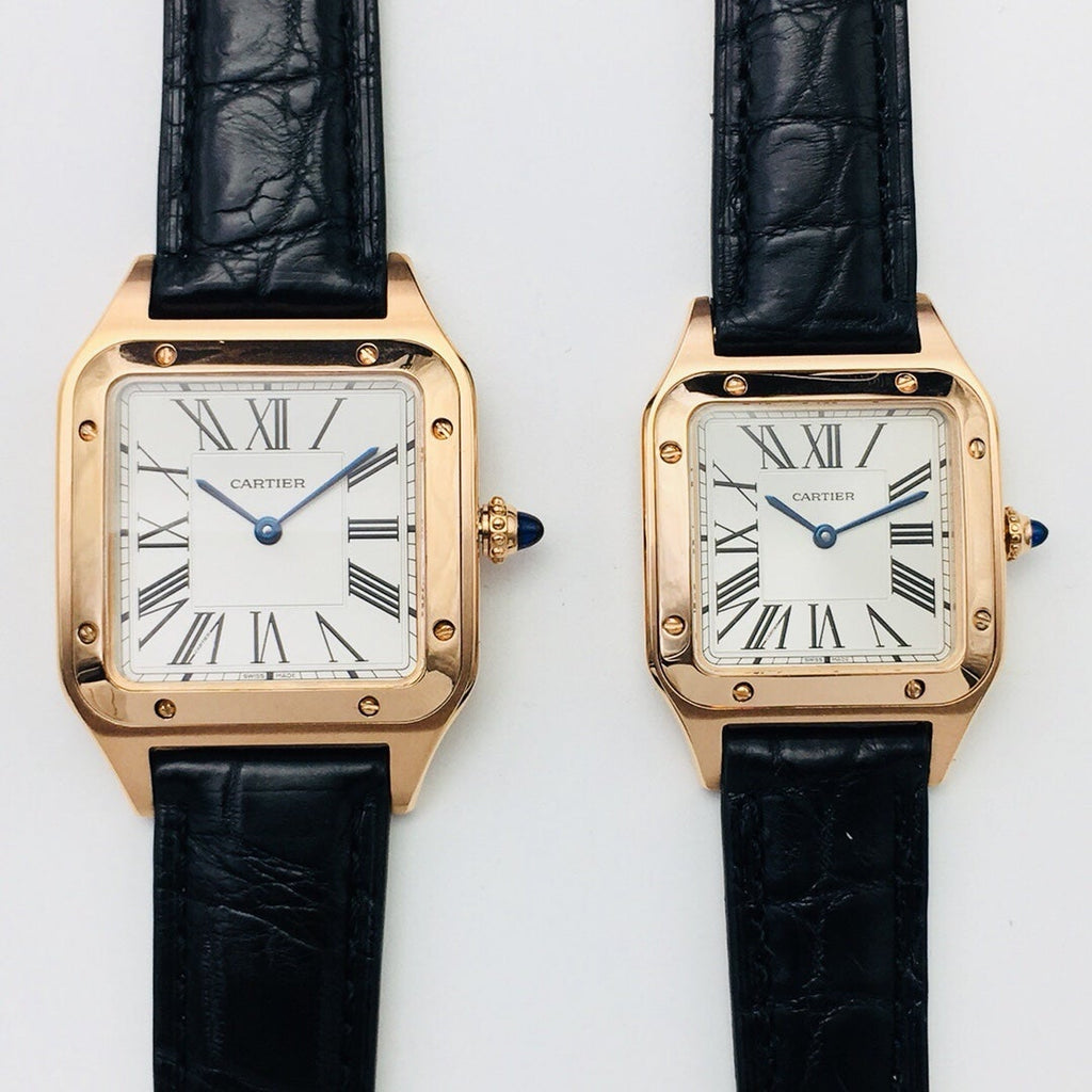 CARTIER SANTOS DUMONT QUARTZ GOLD CASE
