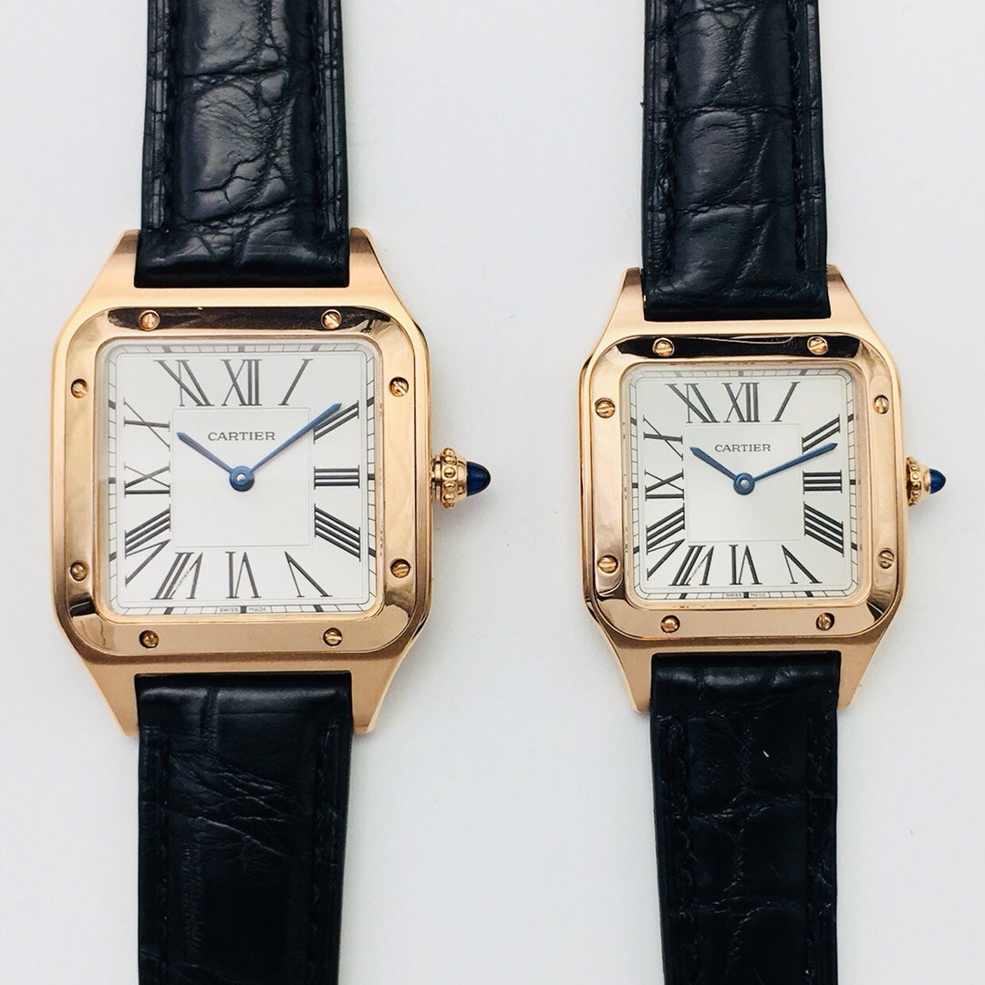 CARTIER SANTOS DUMONT QUARTZ GOLD CASE