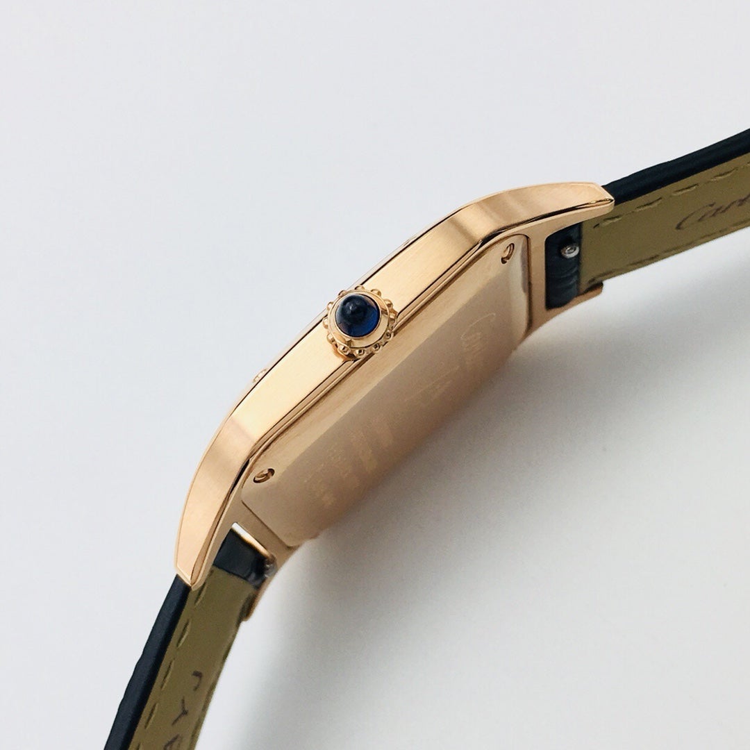 CARTIER SANTOS DUMONT QUARTZ GOLD CASE