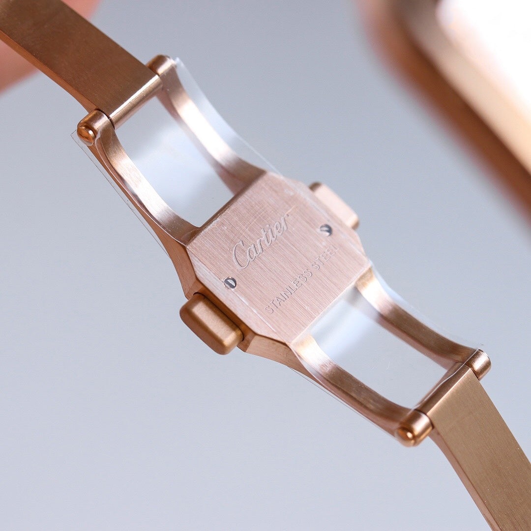 CARTIER SANTOS LADY 35.1MM ROSE GOLD