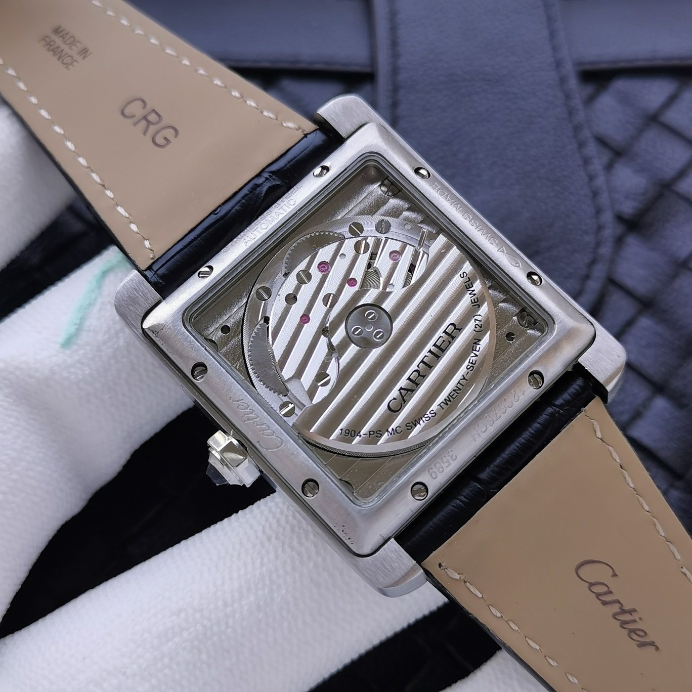 CARTIER TANK MC SECOND TIME STEEL CASE