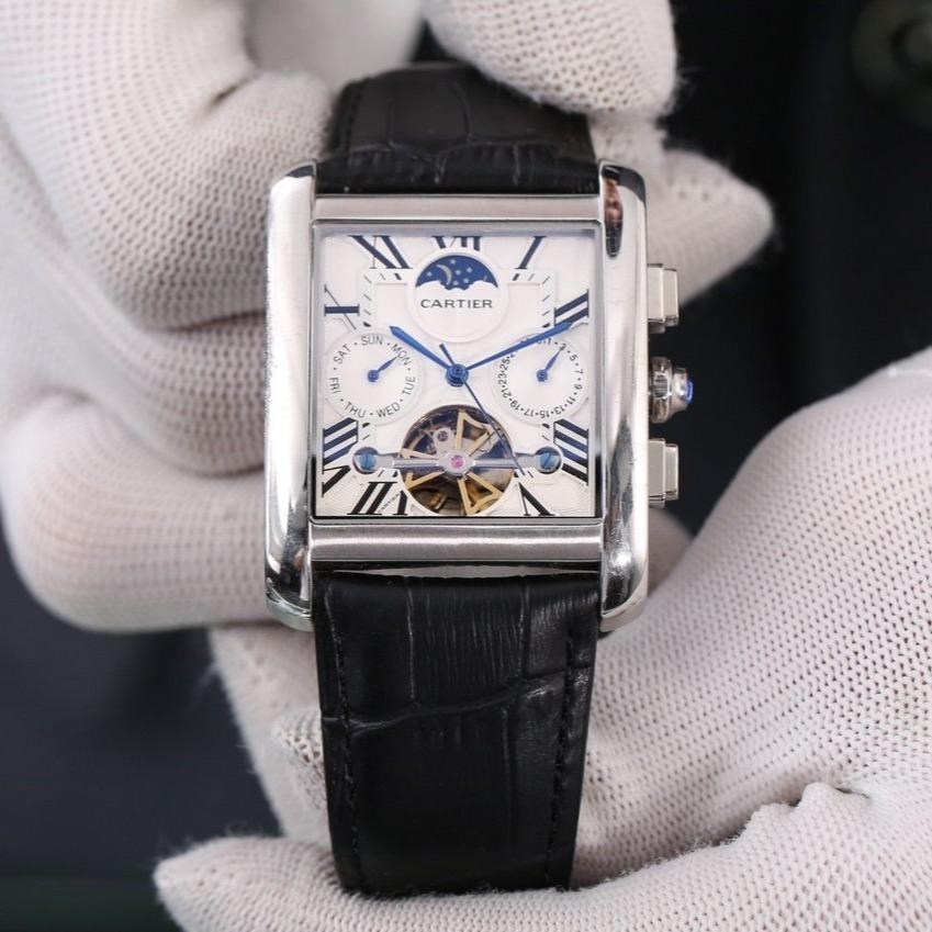 CARTIER TANK MC ANNUAL CALENDAR MOONPHASE