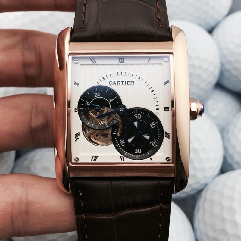 CARTIER TANK MC TOURBILLON SECOND TIME ROSE GOLD LIMITED EDITION