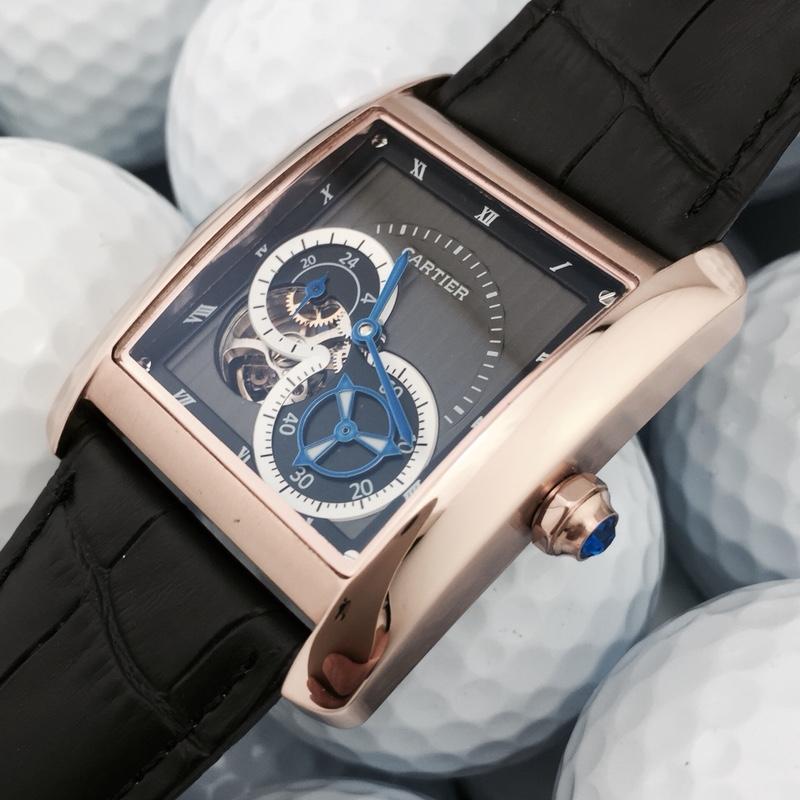 CARTIER TANK MC TOURBILLON SECOND TIME ROSE GOLD LIMITED EDITION