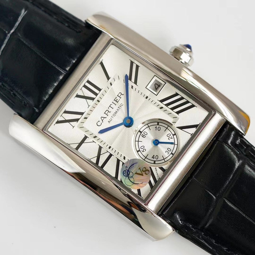 CARTIER TANK MC LADIES SECOND TIME WHITE DIAL