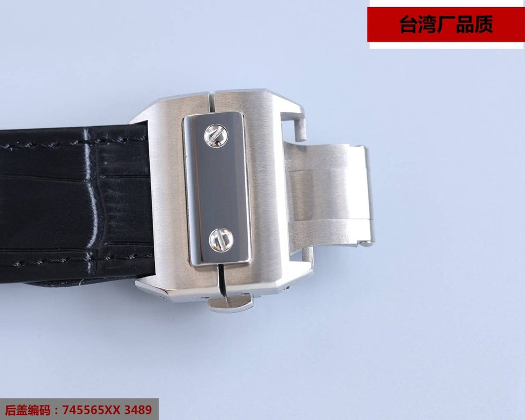 CARTIER SANTOS 100XL 42MM DIAMOND GOLD BEZEL