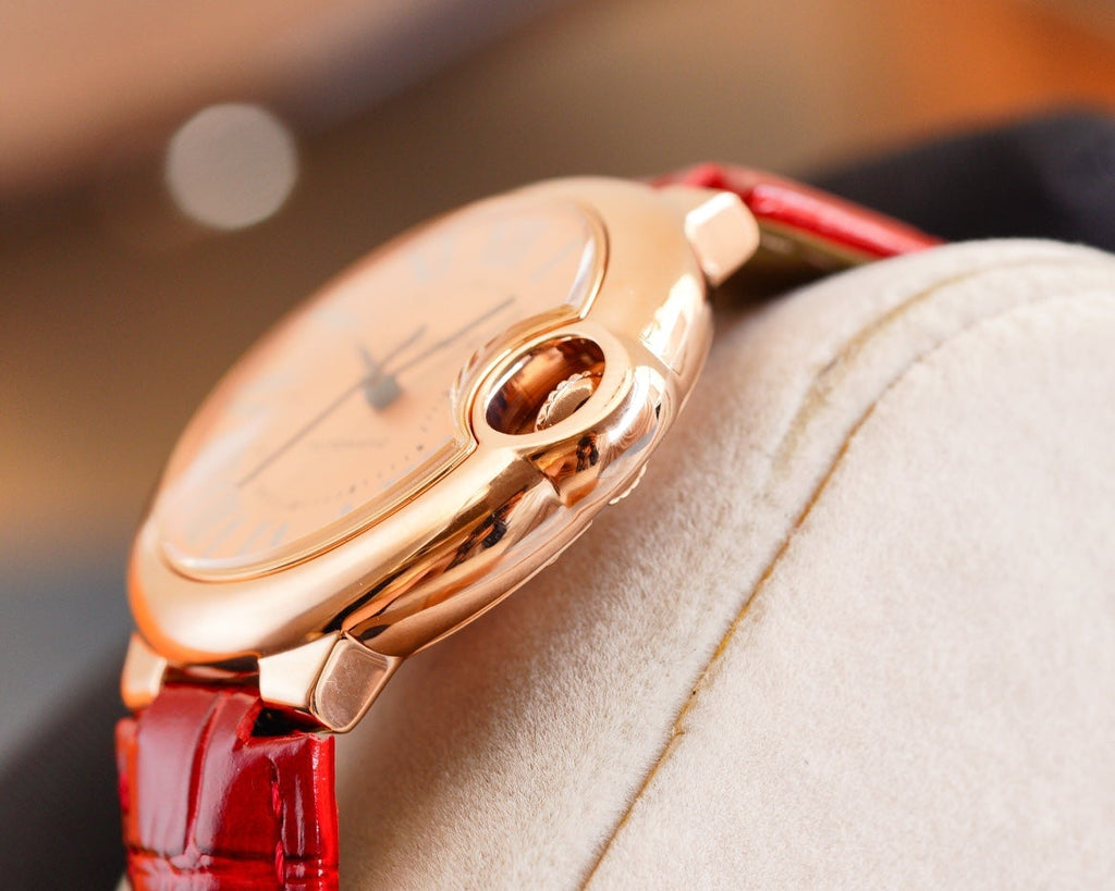 CARTIER BALLON BLEU 33MM AUTOMATIC ROSE GOLD DIAL