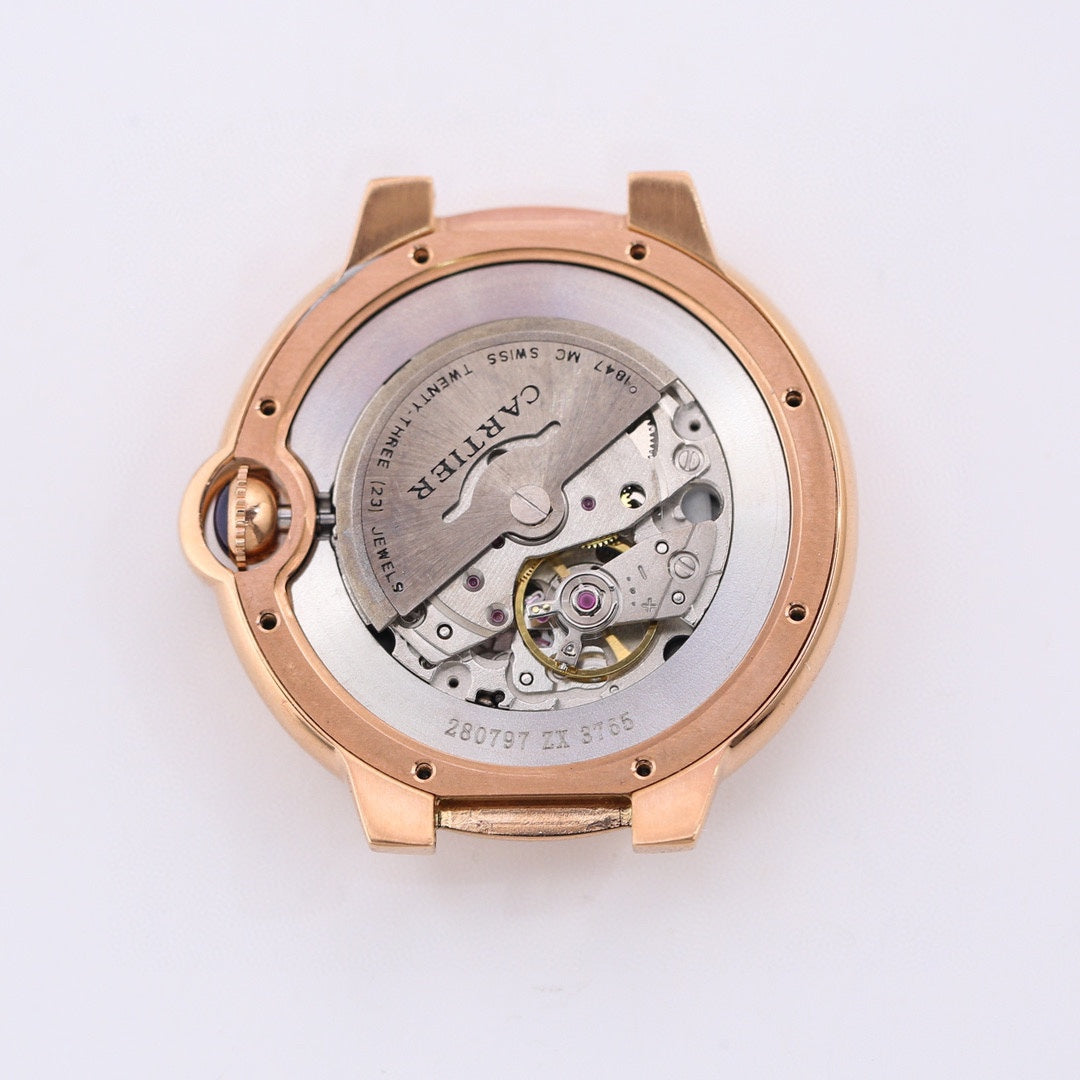 CARTIER BALLON BLEU DATE 42  PINK GOLD