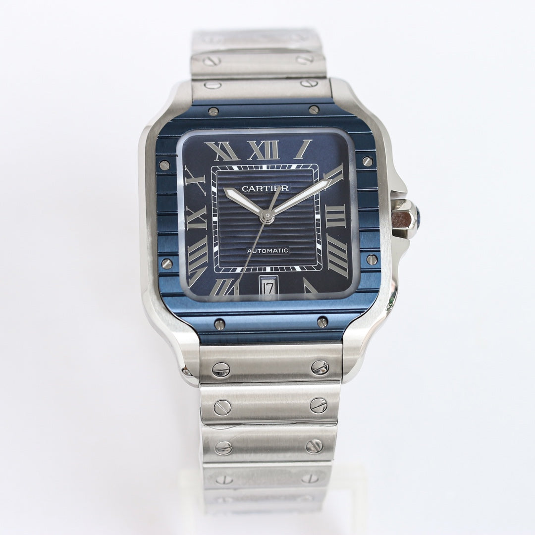 CARTIER SANTOS 40MM CUSTOM DARK BLUE DIAL