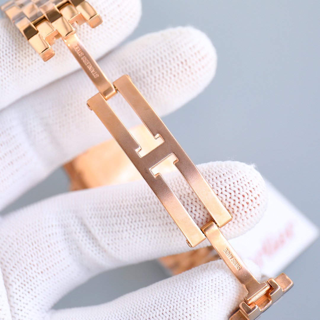 CARTIER PANTHERE 27MM PINK GOLD CASE DIAMOND BEZEL DIAMOND DIAL
