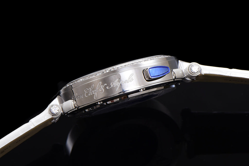 VAN CLEEF & ARPELS LADY ARPELS LOVER BRIDGE WHITE CROCODILE