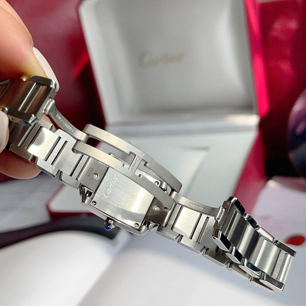 CARTIER TANK FRANCAISE STEEL WHITE DIAL