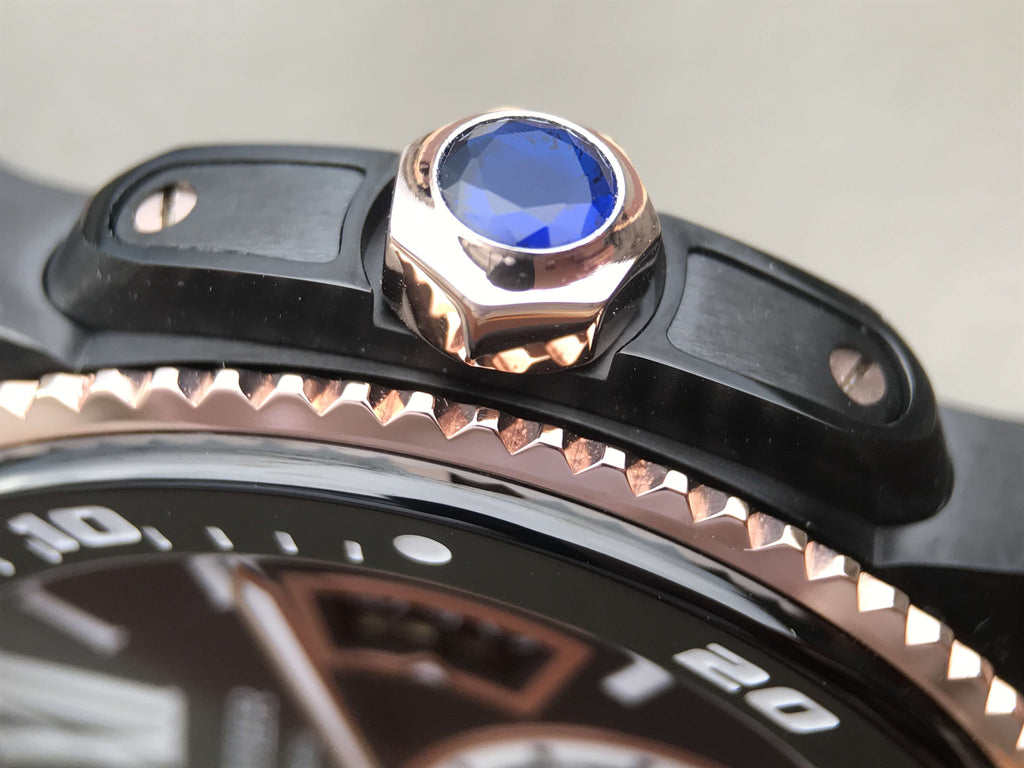 CARTIER CALIBRE DIVER 42 AUTOMATIC BLACK CASE BLACK DIAL