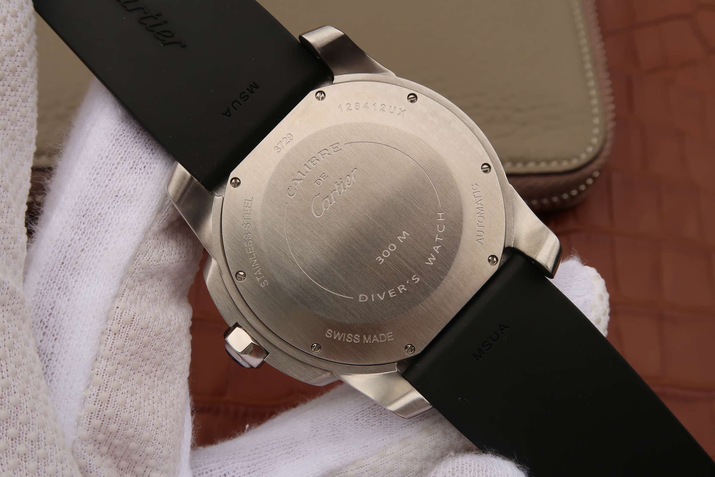 CARTIER CALIBRE DIVER 42 AUTOMATIC STEEL CASE BLACK DIAL