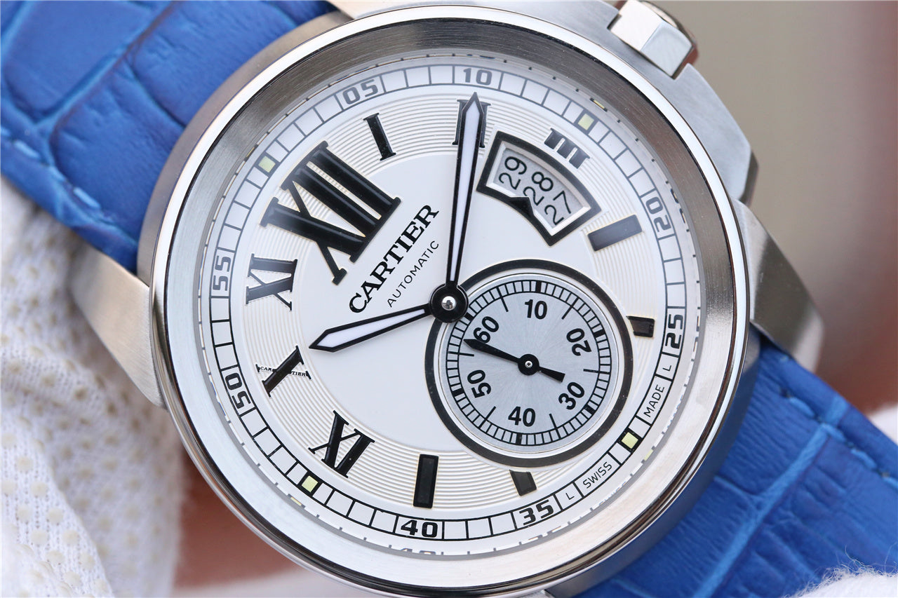 CARTIER CALIBRE DIVER 42 AUTOMATIC STEEL CASE WHITE DIAL