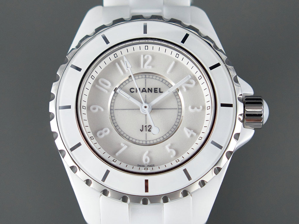 CHANEL J12 Quartz White Ceramic White Numerals White Dial