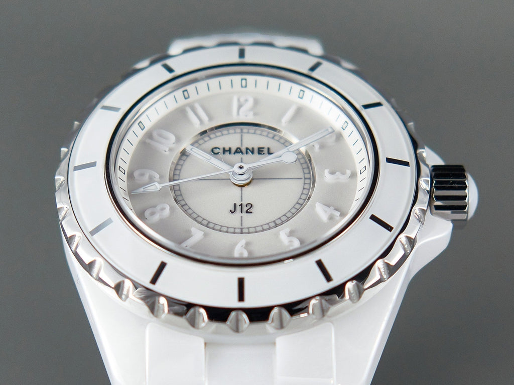 CHANEL J12 Quartz White Ceramic White Numerals White Dial