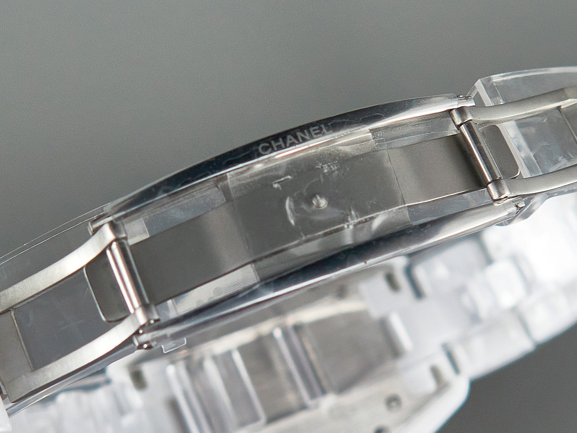 CHANEL J12 Date Quartz White Ceramic Blue Numerals White Dial