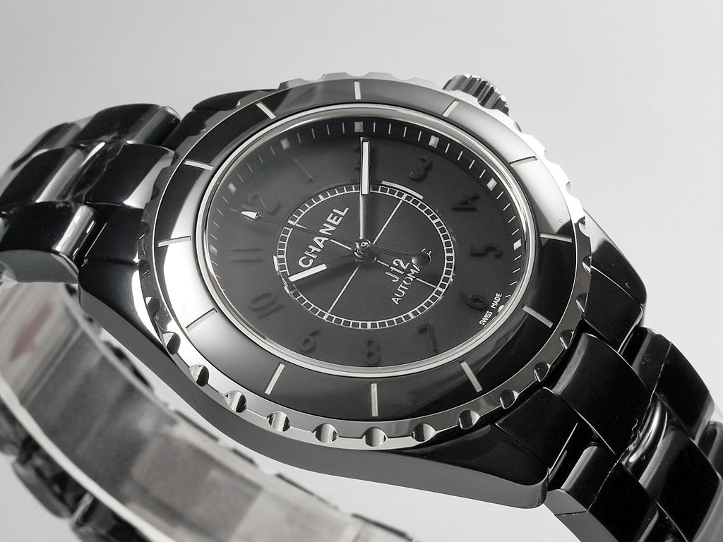 CHANEL J12 Automatic Black Ceramic Black Numerals Black Dial Black Steel Hands
