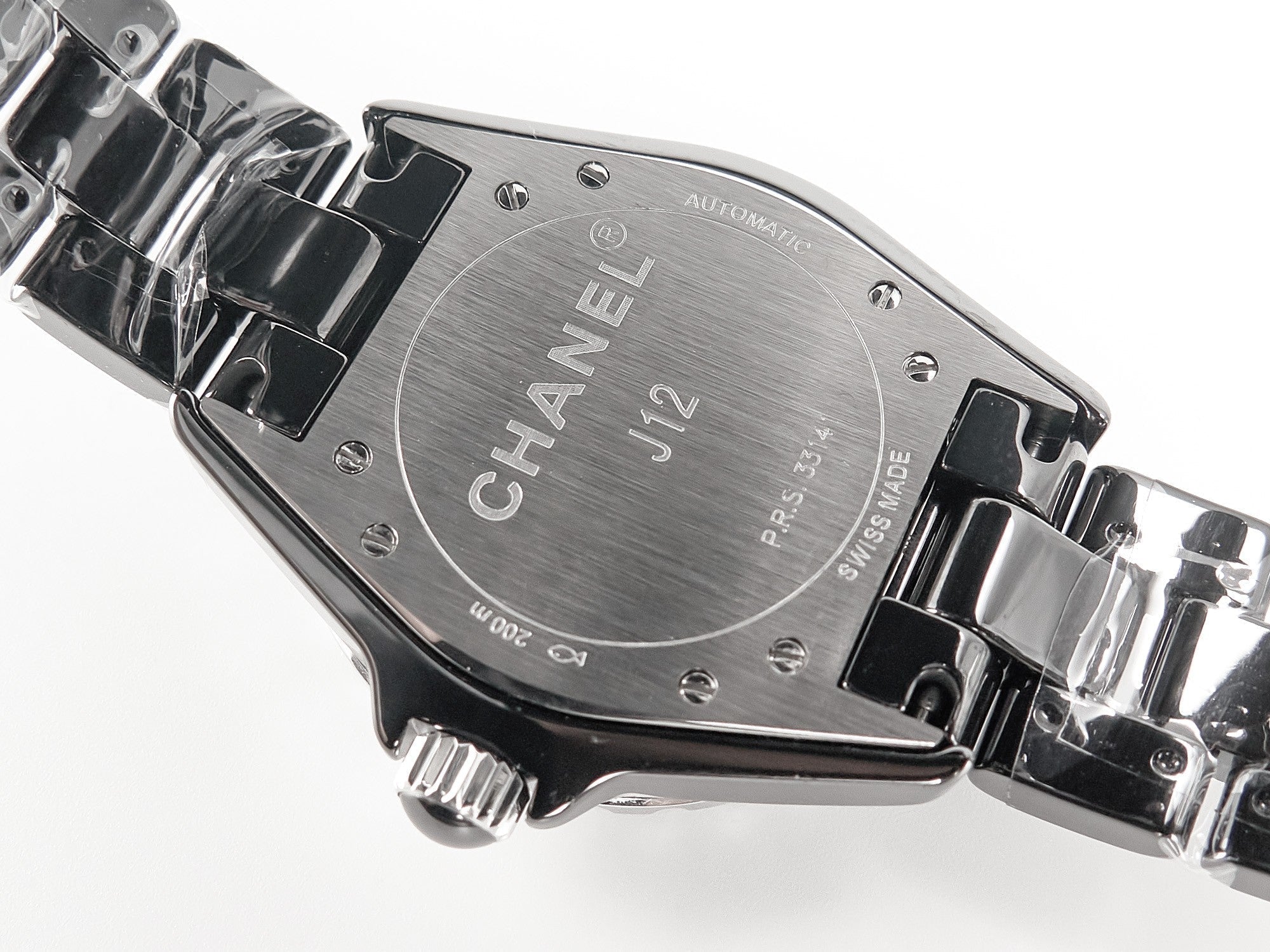 CHANEL J12 Automatic Black Ceramic Black Numerals Black Dial Black Steel Hands