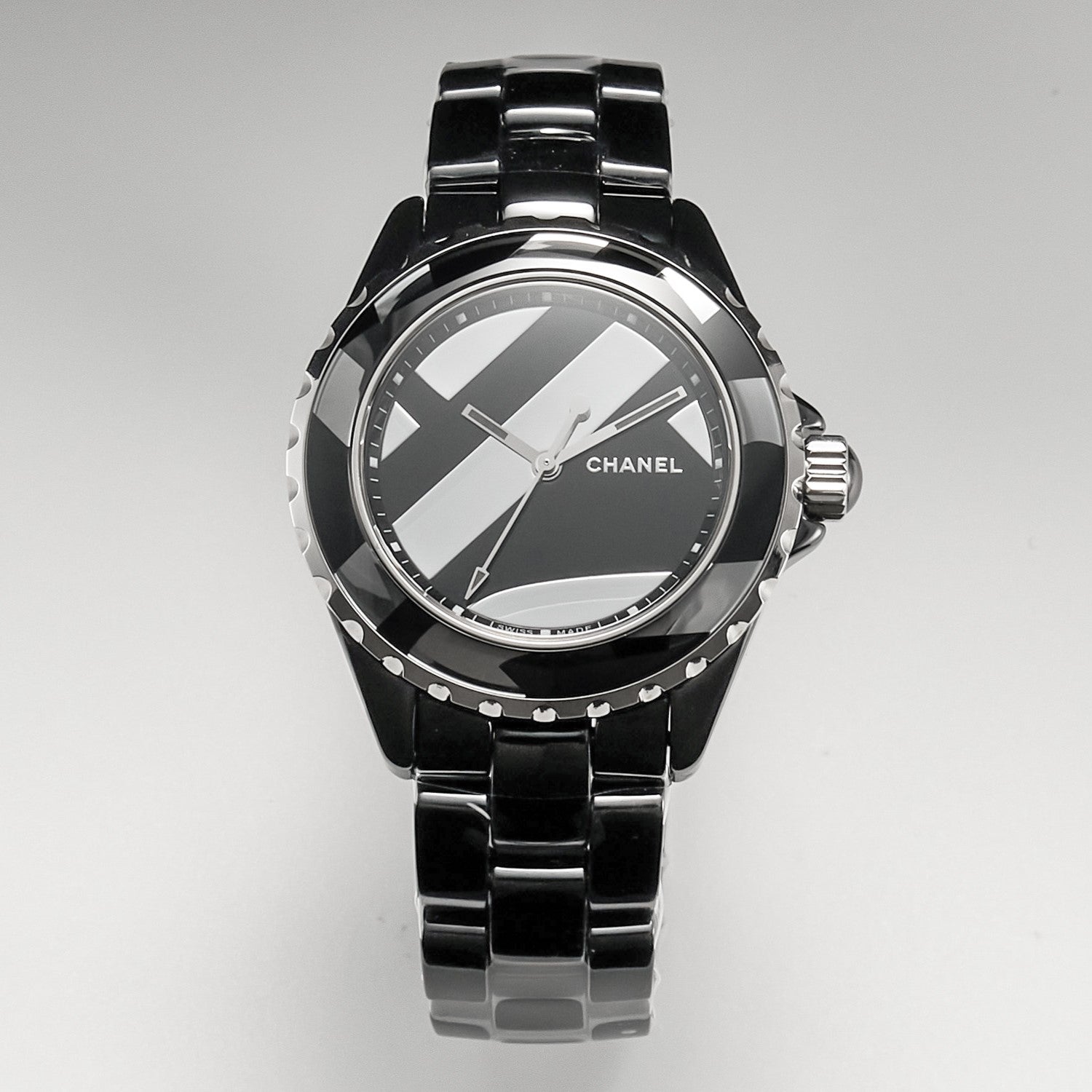 CHANEL J12 38mm Automatic Limited Untitled H5582 Black Ceramic Black Steel Dial