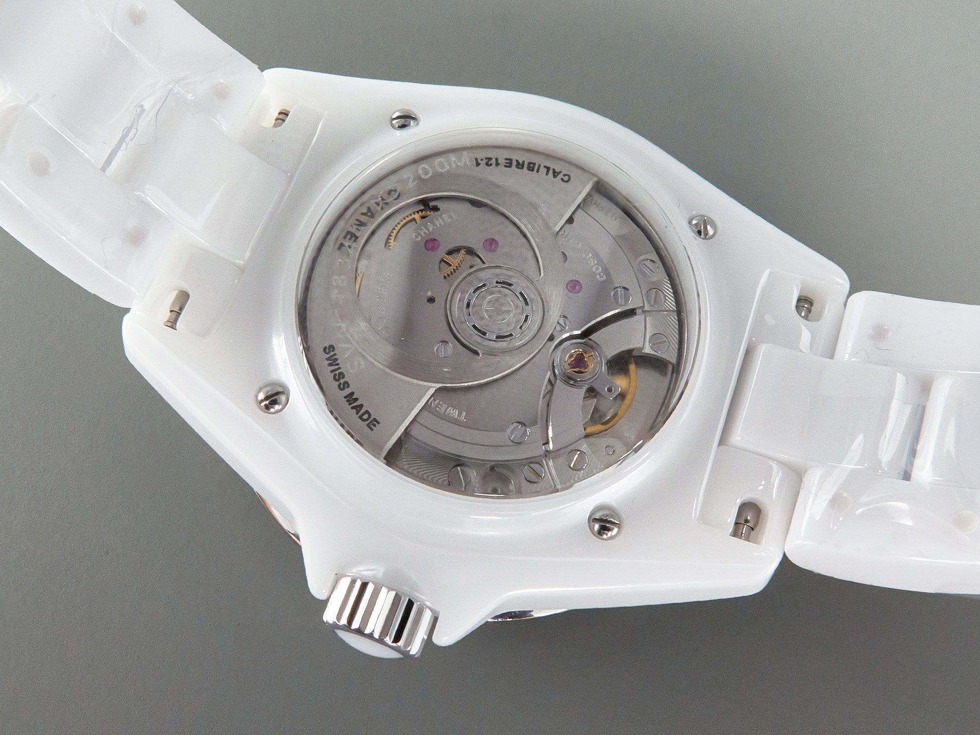 CHANEL J12 Automatic White Ceramic White Numerals Black White Hands White Dial
